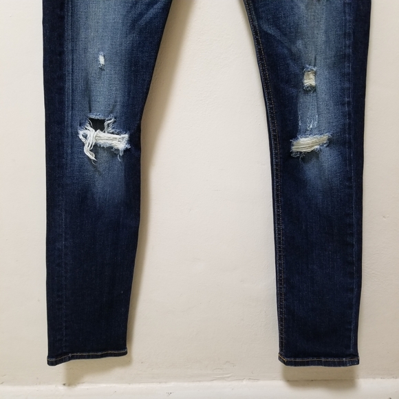 Rag & Bone Jeans Capri Distressed Dark Shredded 25 - Picture 6 of 13